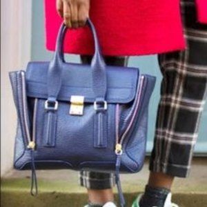 3.1 Phillip Lim Pashli Navy Bag Large